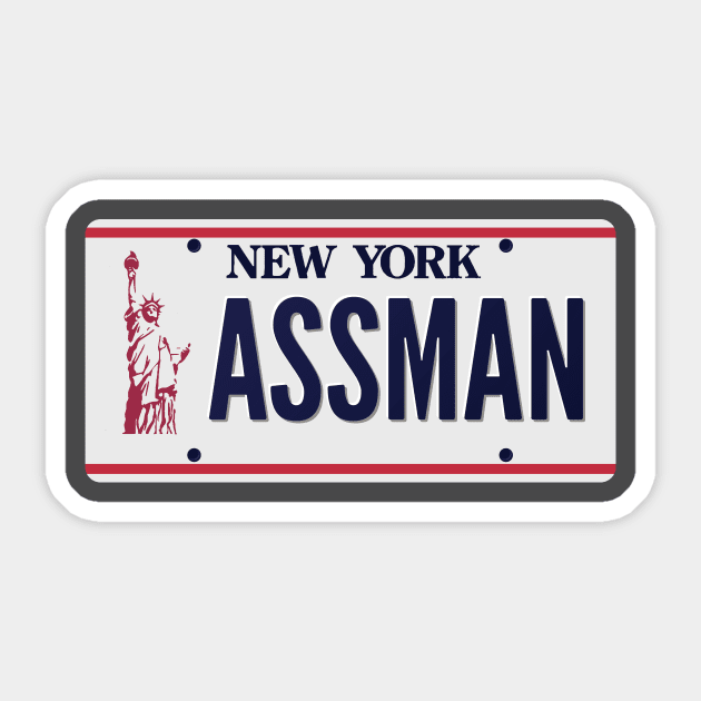 Assman Seinfeld New York Sticker by stayfrostybro